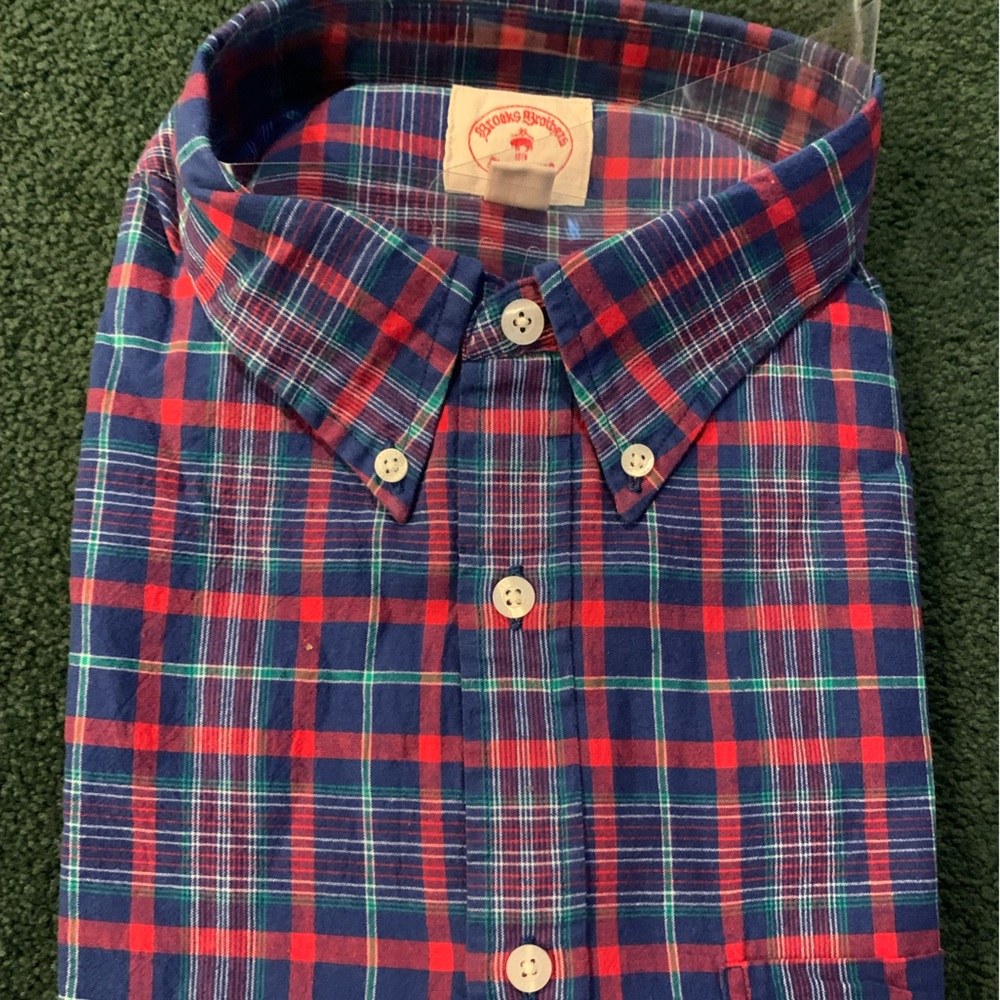 Brooks Brothers Long Sleeve - Red Fleece line- size XL